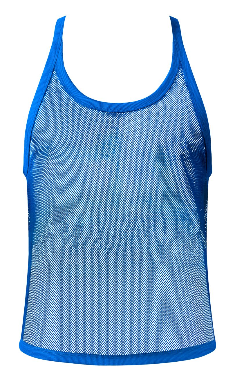 Male Power 110-11C Fishnet 2 Tank Top Color Royal - Image 4