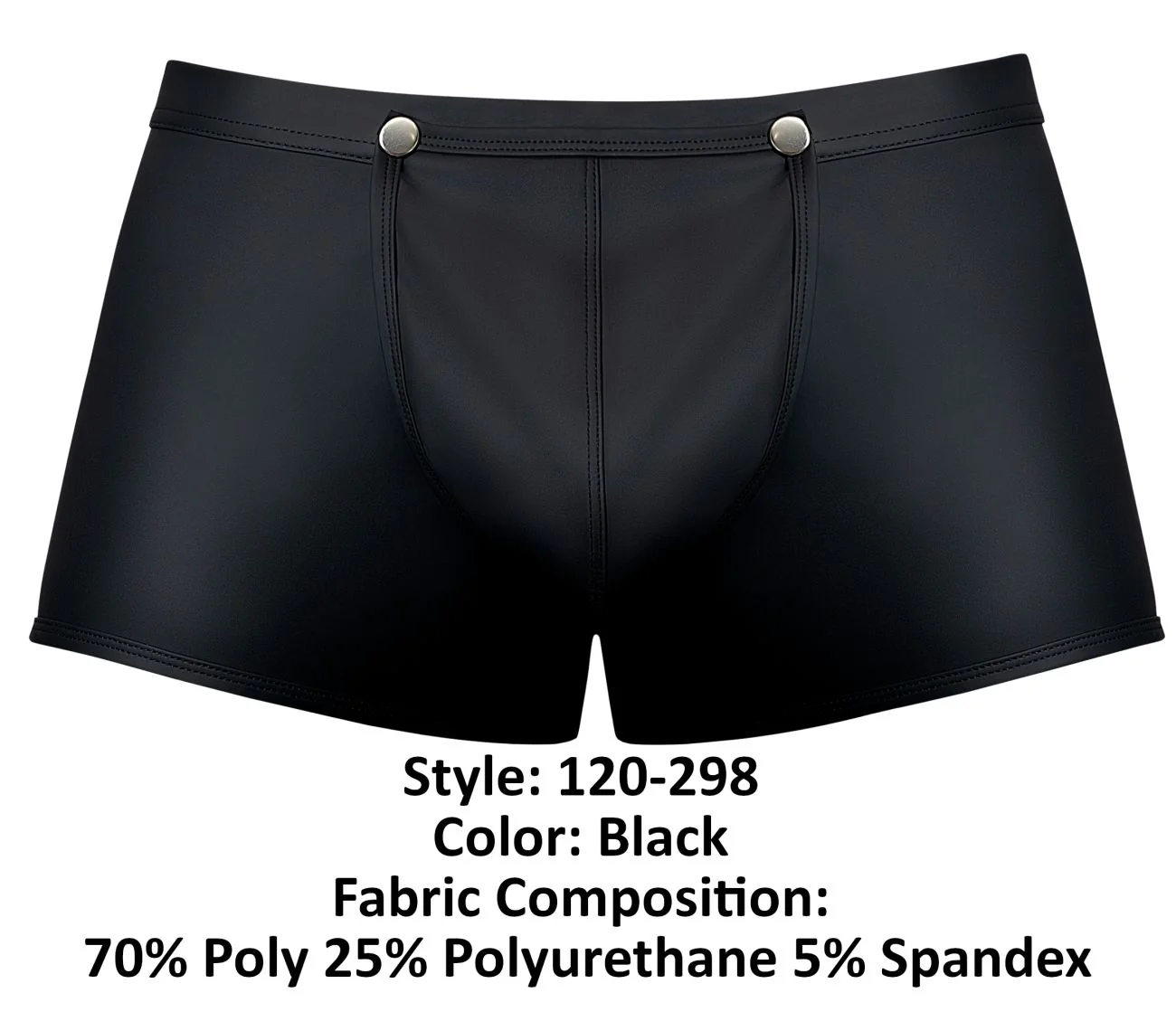 Male Power 120-298 Oh Snap Snap Off Short Color Black - Image 6