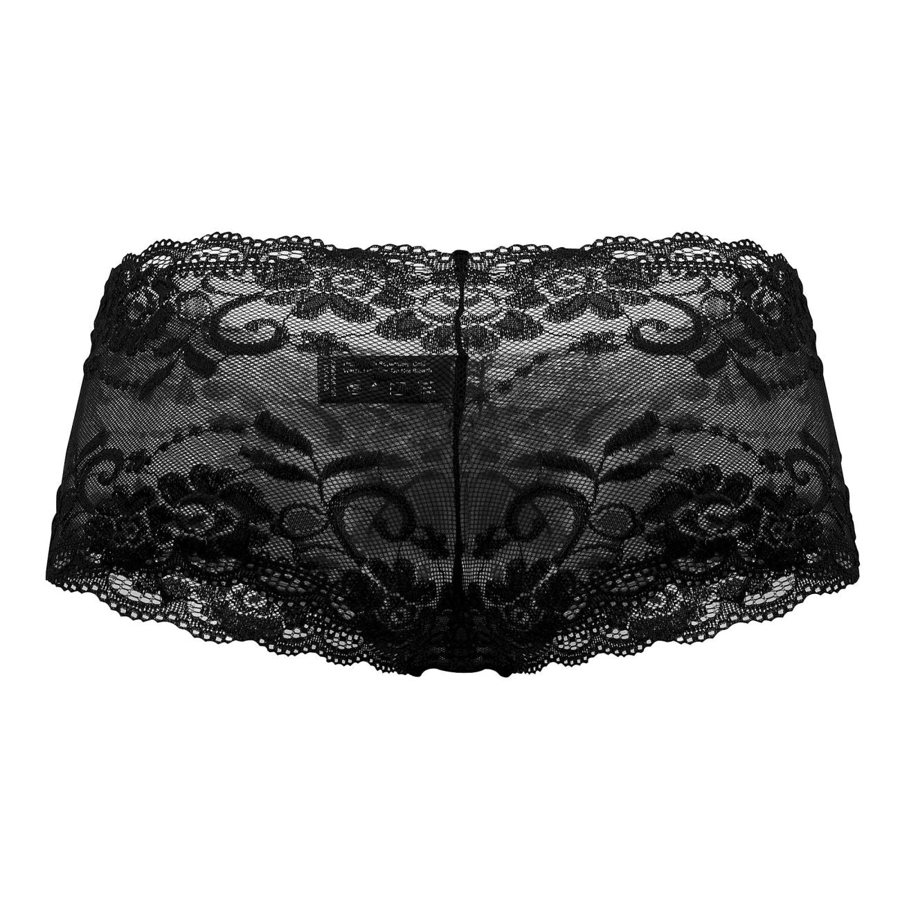 Male Power 127-280 Sassy Lace Mini Short Sheer Pouch Color Black - Image 6