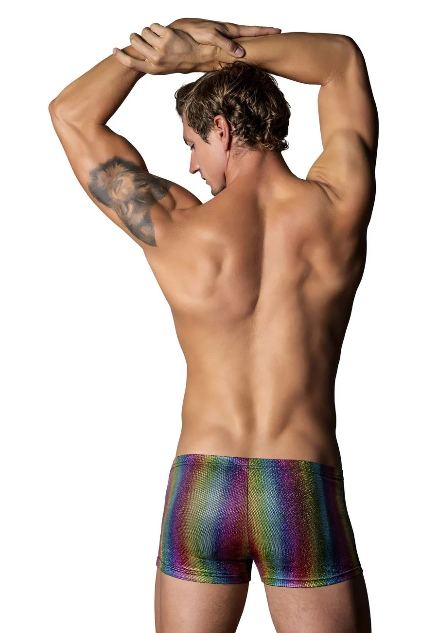 Male Power 132-297 Pack N Play Pocket Short Color Rainbow - Image 3