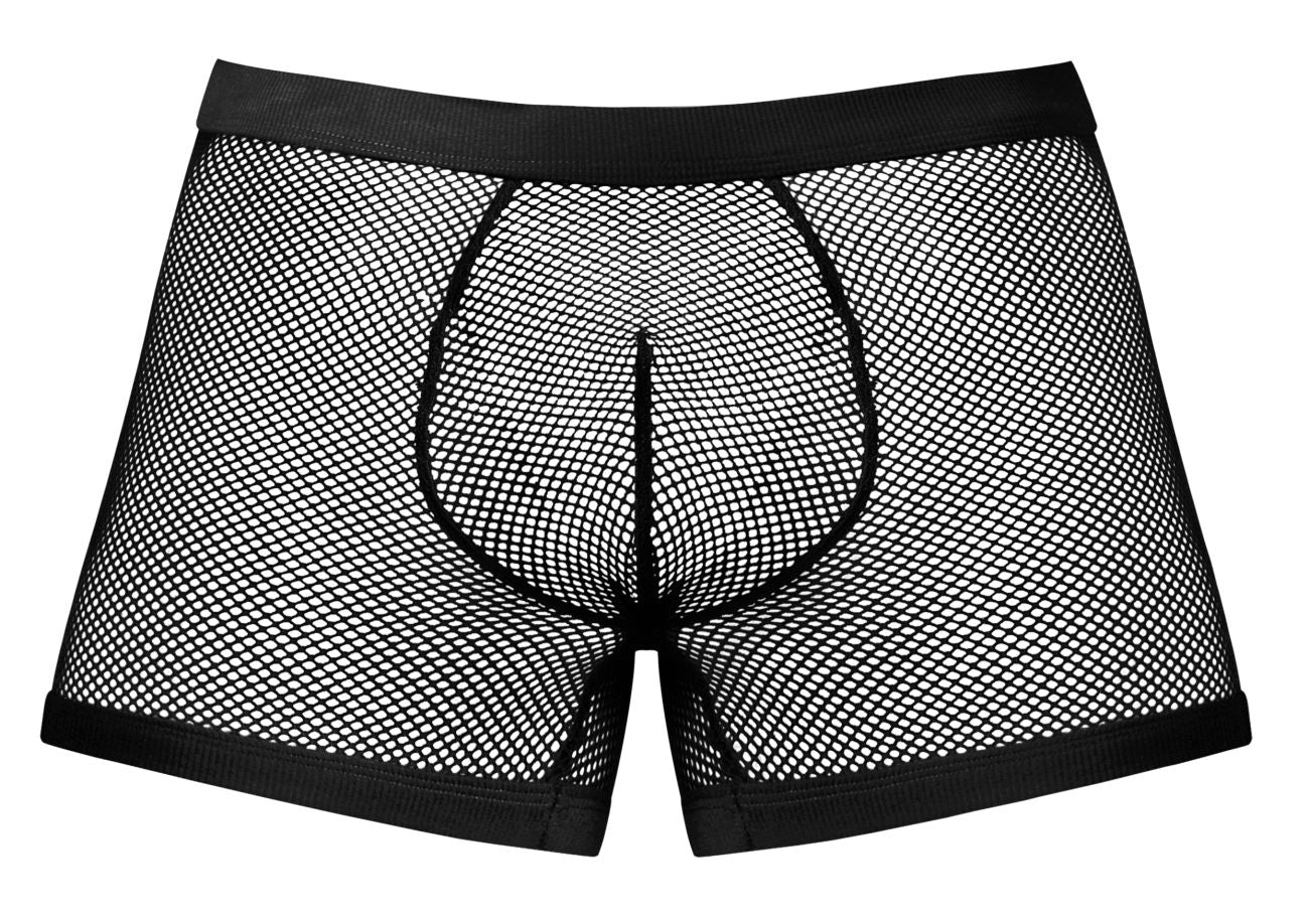 Male Power 152-11C Fishnet 2 Pouch Short Color Black - Image 4