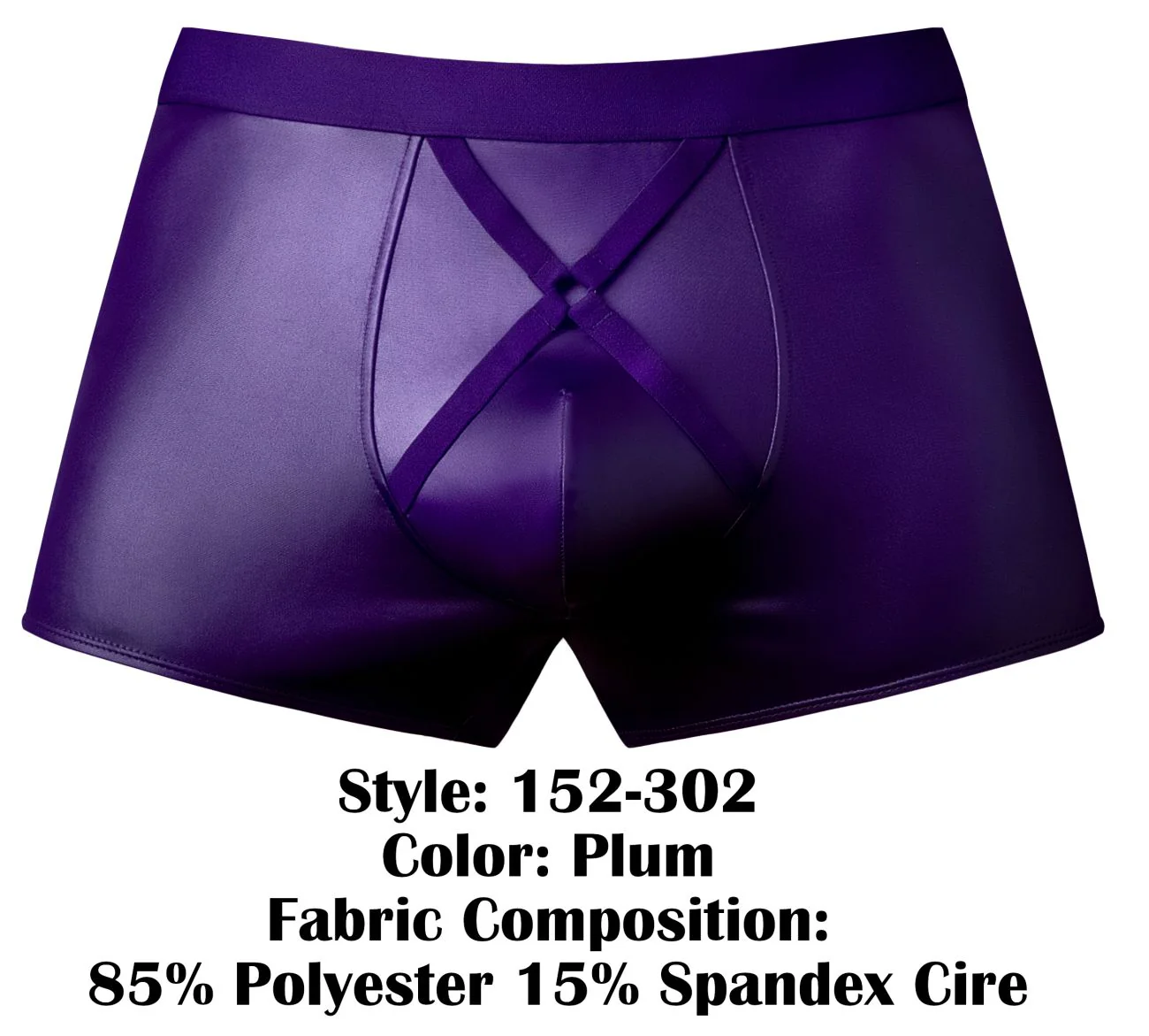 Male Power 152-302 Eggplant Crossover Short Color Plum - Image 7