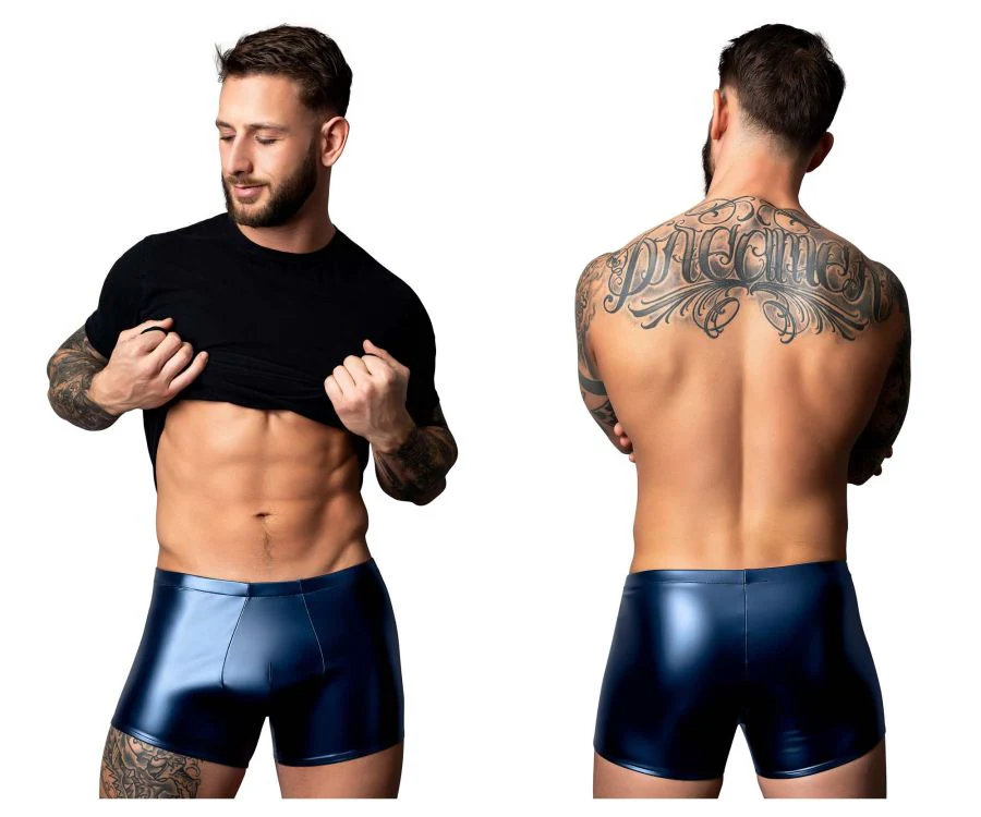 Male Power 153-301 Liquid Onyx 2.0 Pouch Short Color Blue