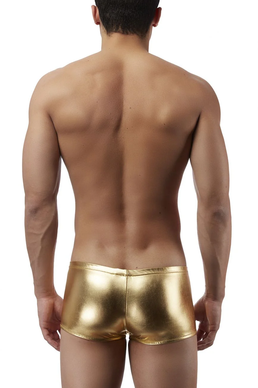 Male Power 153070 Heavy Metal Mini Short Boxer Briefs Color Gold - Image 3
