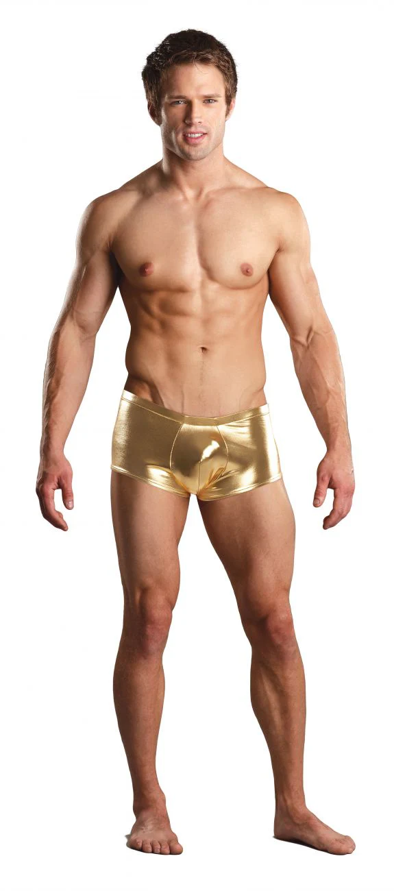Male Power 153070 Heavy Metal Mini Short Boxer Briefs Color Gold - Image 8