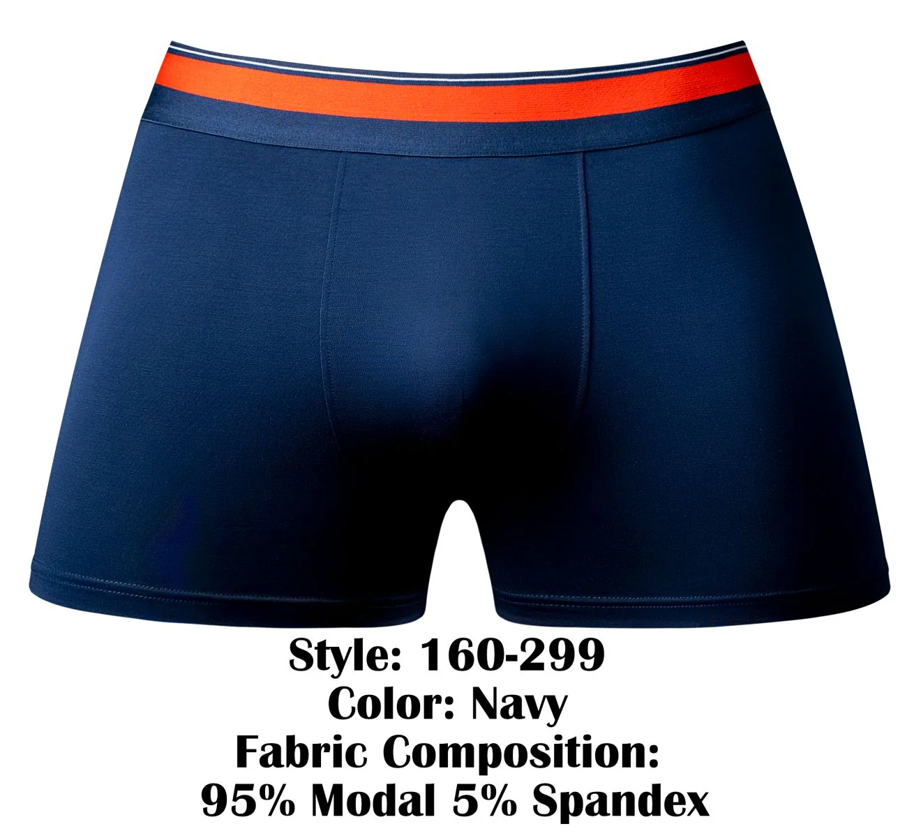 Male Power 160-299 Soo Cumfy Boxer Brief Color Navy - Image 6
