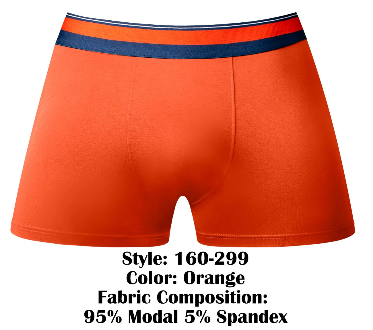 Male Power 160-299 Soo Cumfy Boxer Brief Color Orange - Image 6