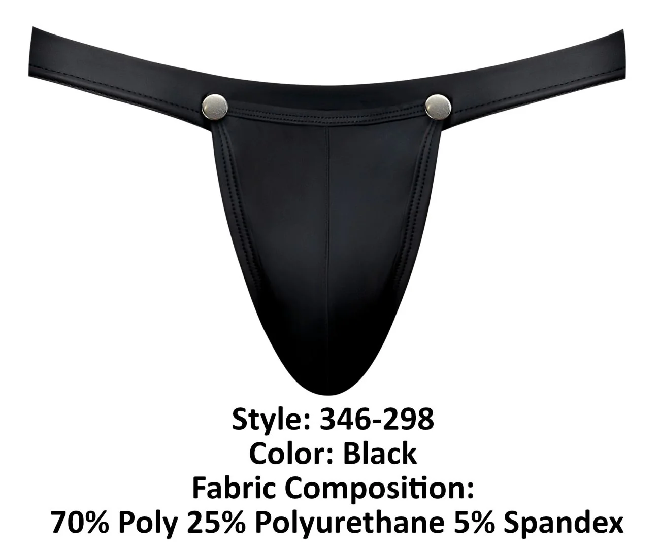 Male Power 346-298 Oh Snap Snap Off Jock Color Black - Image 7