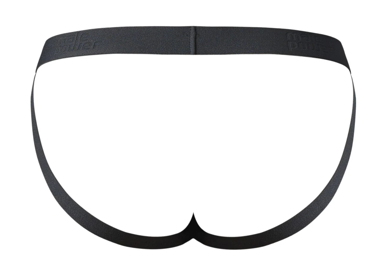 Male Power 348-304 Open Ended Jock Open Front Elastic Cock Ring Color Black - Image 5