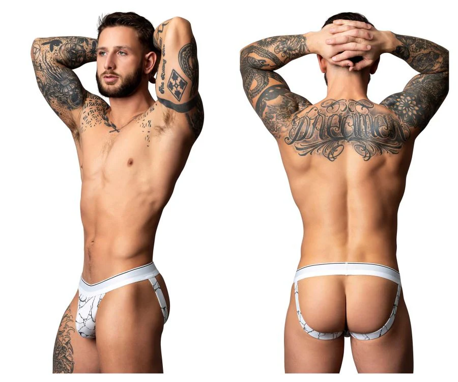 Male Power 349-299 Soo Cumfy Jock Color White-Black