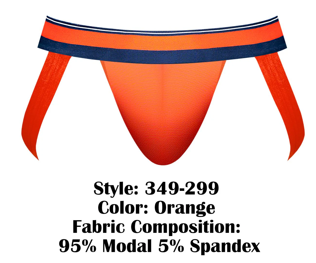 Male Power 349-299 Soo Cumfy Jockstrap Color Orange - Image 6