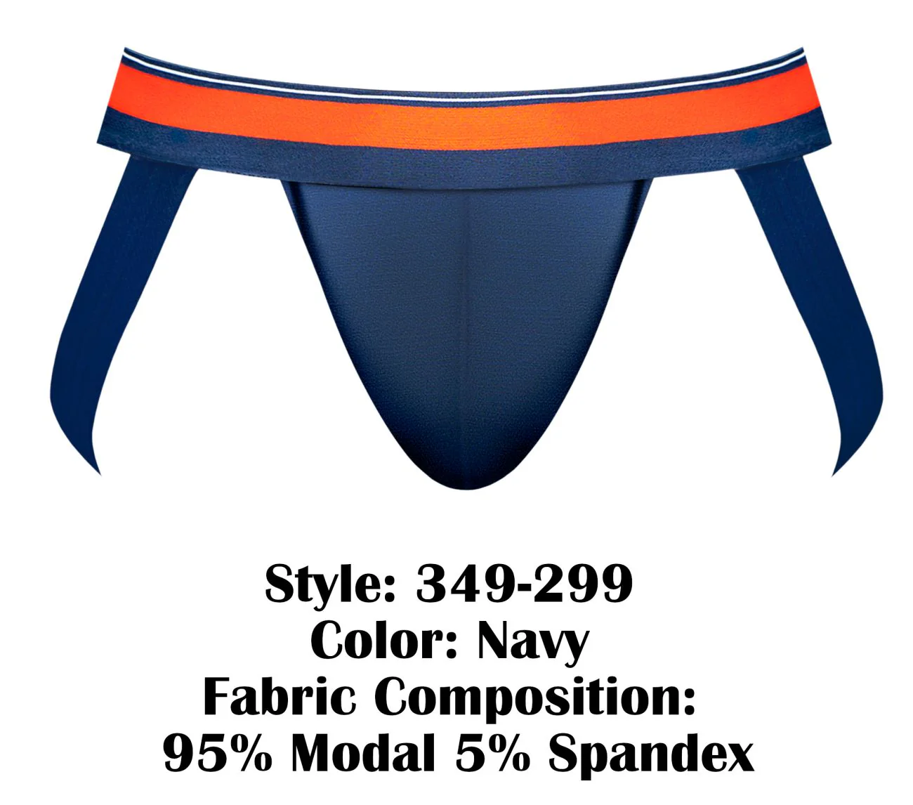 Male Power 349-299 Soo Cumfy Jockstrap Color Navy - Image 6
