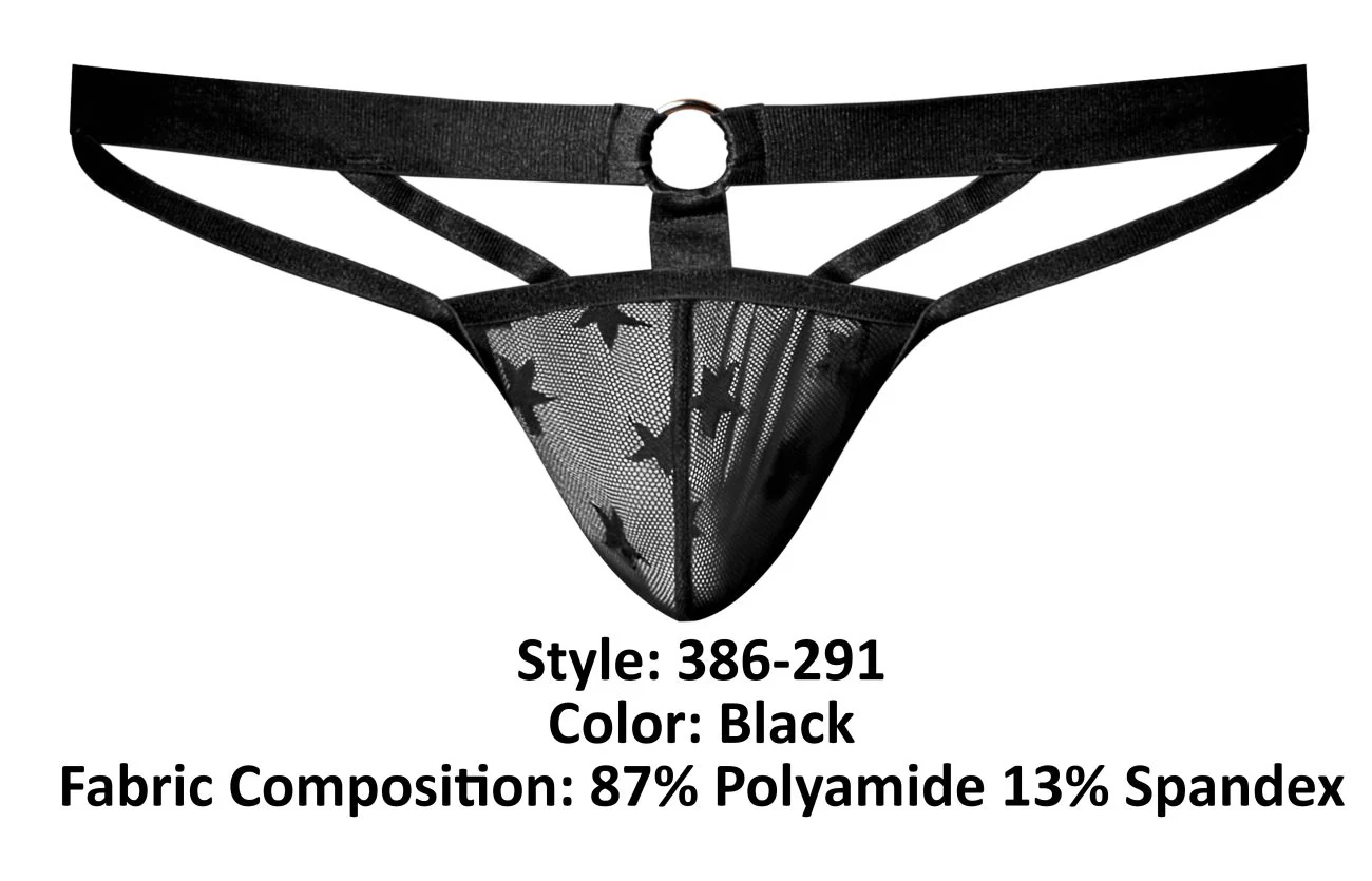 Male Power 386-291 Love Star Jock with Ring Color Black - Image 6