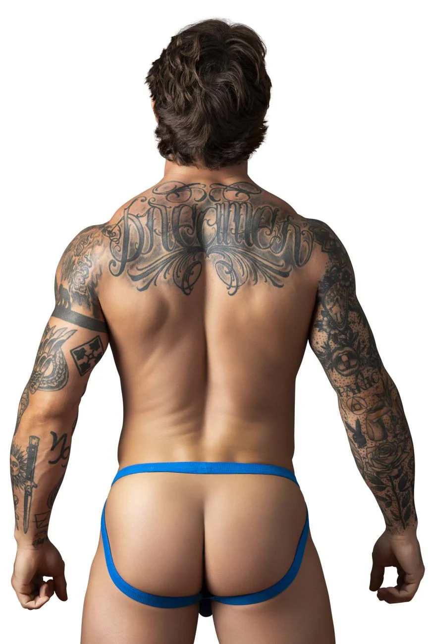 Male Power 388-11C Fishnet 2 Jockstrap Color Royal - Image 3