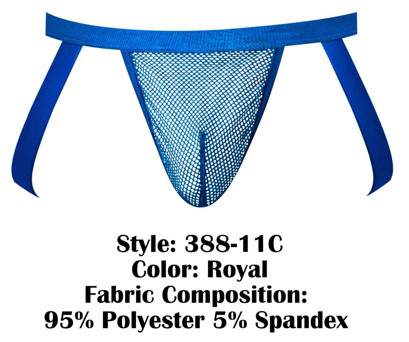 Male Power 388-11C Fishnet 2 Jockstrap Color Royal - Image 6