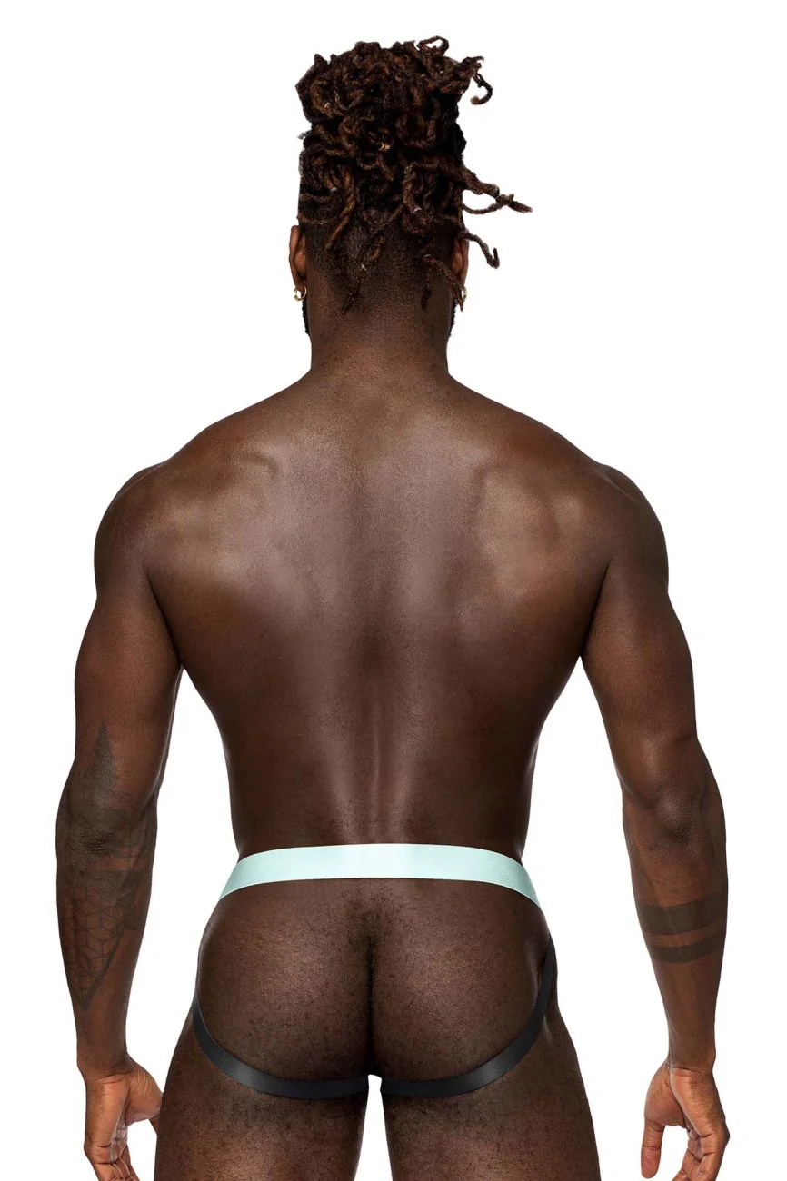 Male Power 399-281 Easy Breezy Jock Sleeve Color Aqua - Image 3