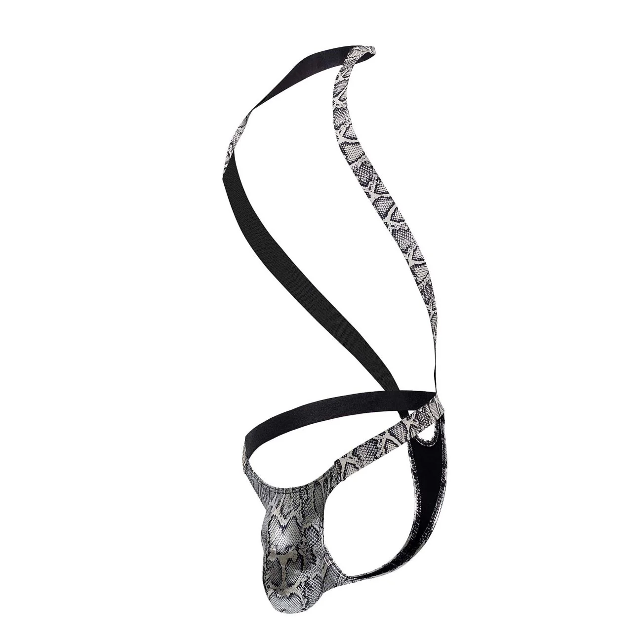 Male Power 404-282 S-naked Shoulder Sling Harness Thong Color Silver-Black - Image 5