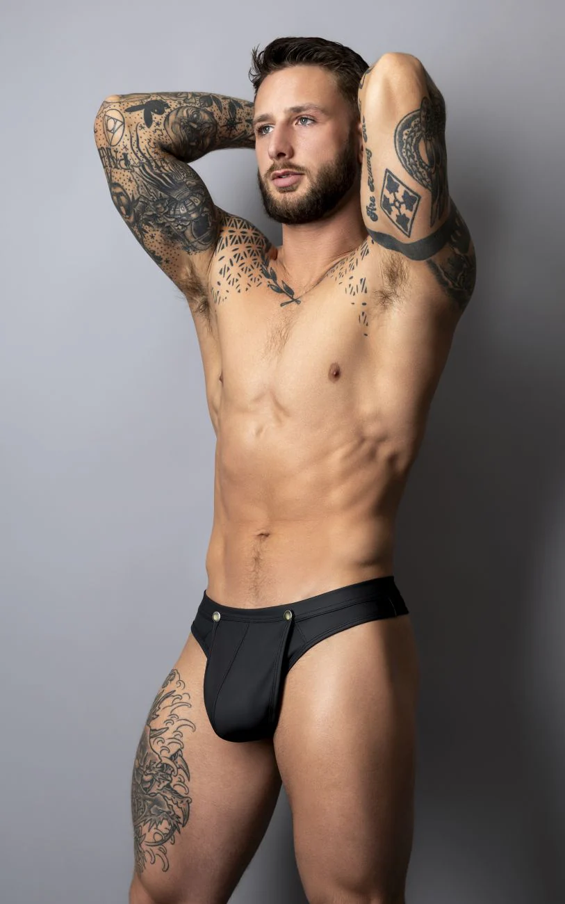 Male Power 410-298 Oh Snap Snap off Thong Color Black - Image 9