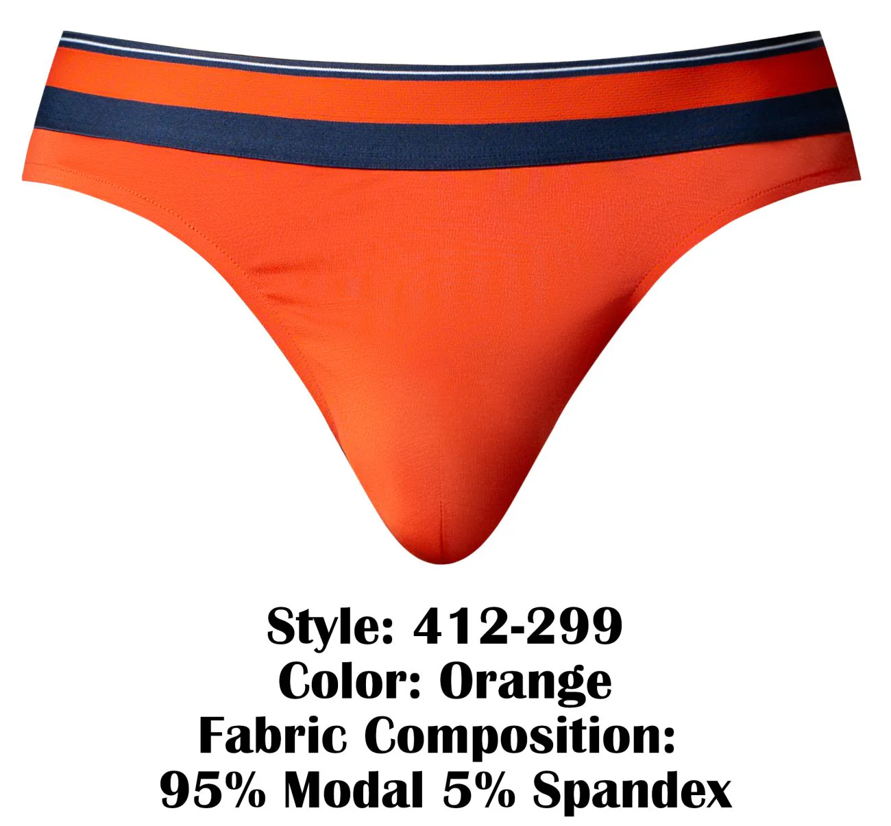 Male Power 412-299 Soo Cumfy Thongs Color Orange - Image 6