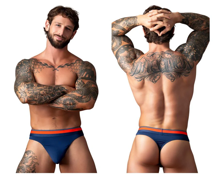 Male Power 412-299 Soo Cumfy Thongs Color Navy