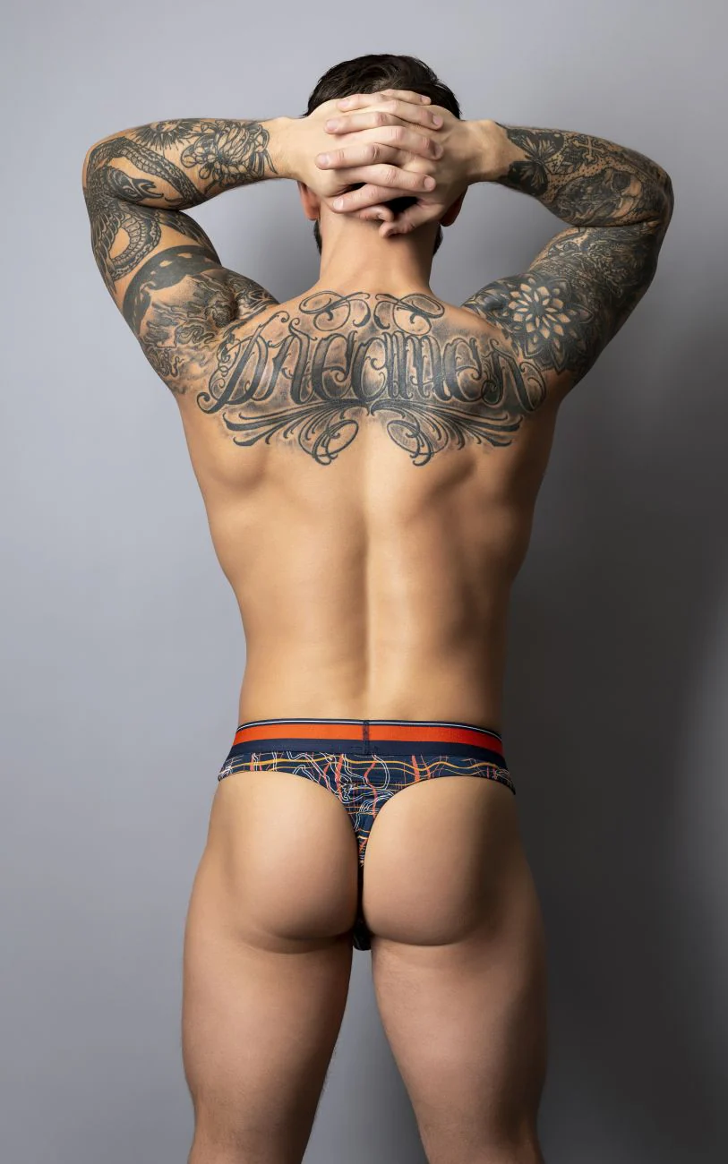 Male Power 412-299 Soo Cumfy Thongs Color Navy - Image 14