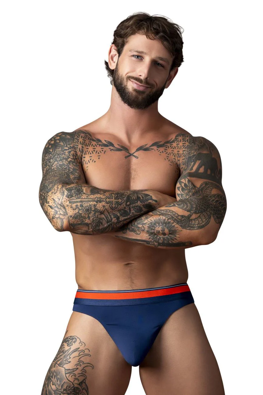 Male Power 412-299 Soo Cumfy Thongs Color Navy - Image 2