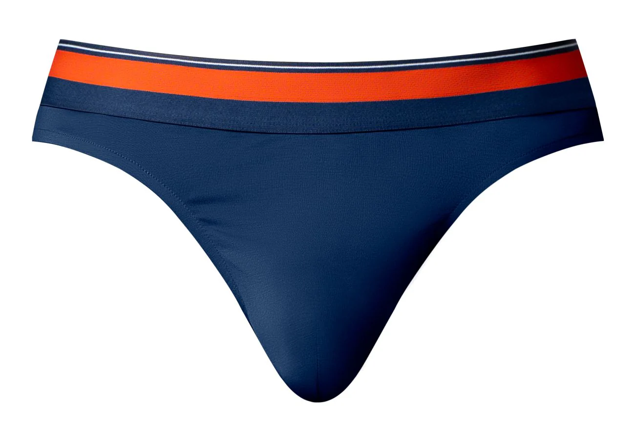 Male Power 412-299 Soo Cumfy Thongs Color Navy - Image 4