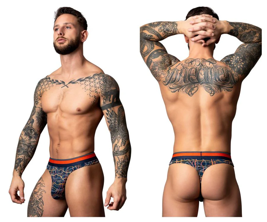 Male Power 412-299 Soo Cumfy Thongs Color Navy - Image 7