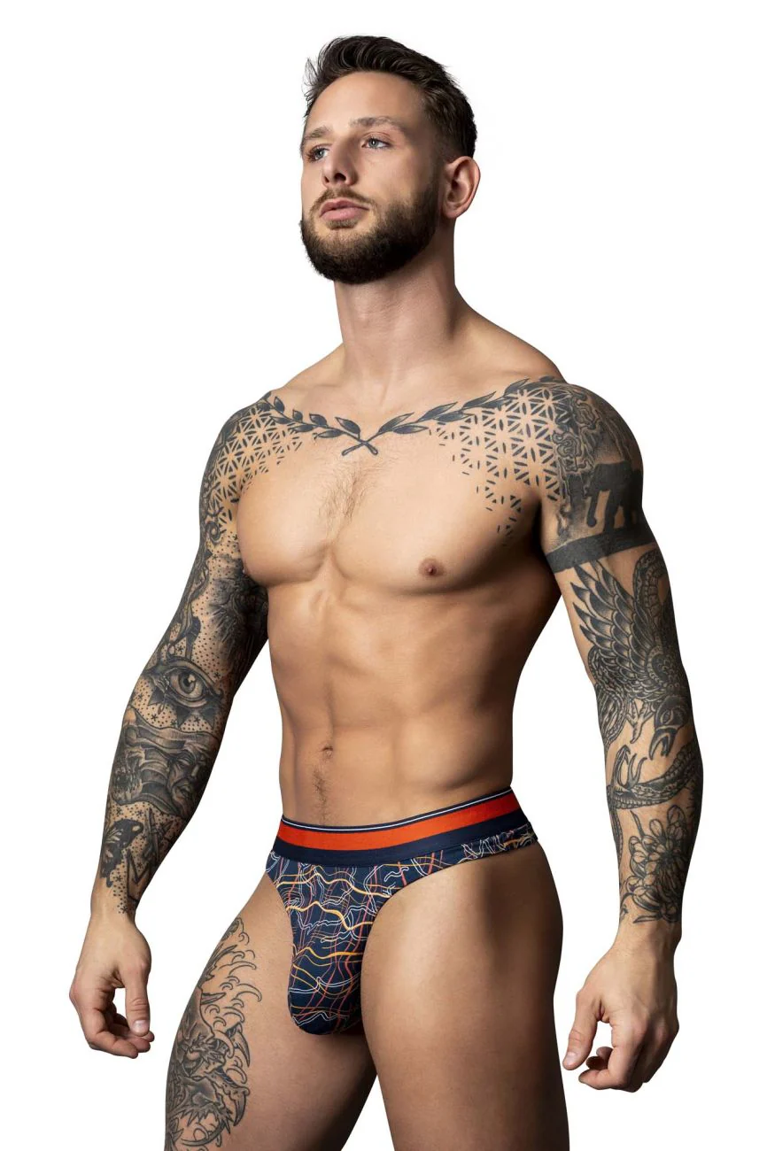 Male Power 412-299 Soo Cumfy Thongs Color Navy - Image 8