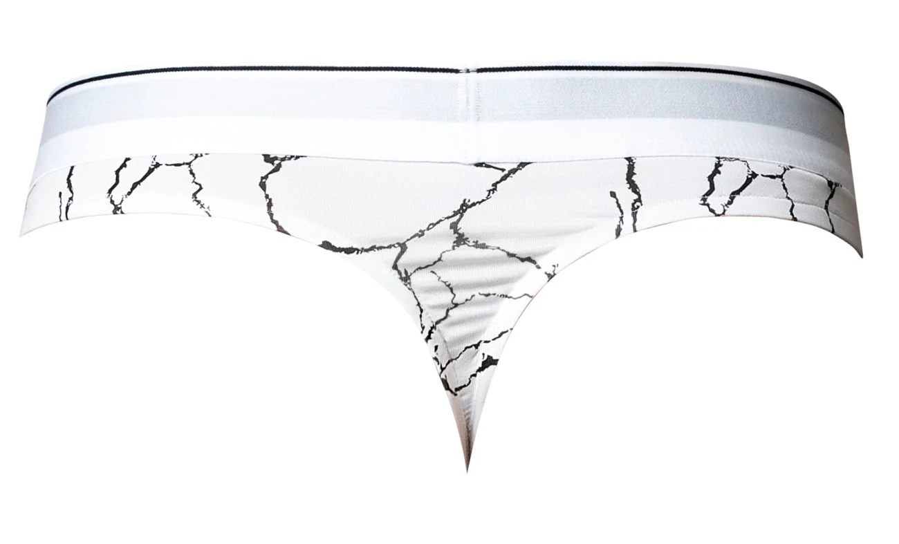 Male Power 412-299 Soo Cumfy Thong Color White-Black - Image 5