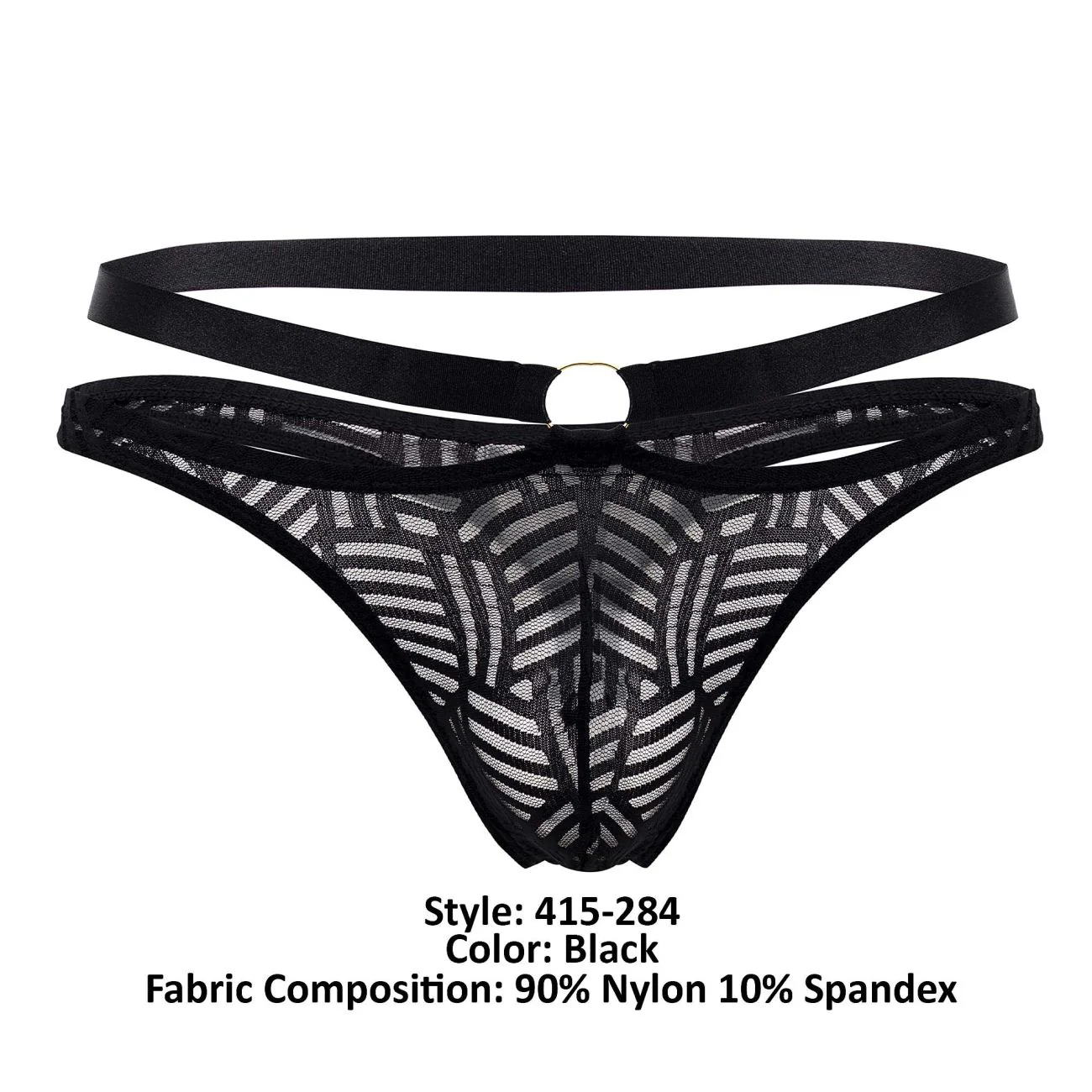 Male Power 415-284 Rude Awakening Strap Thong Color Black - Image 7