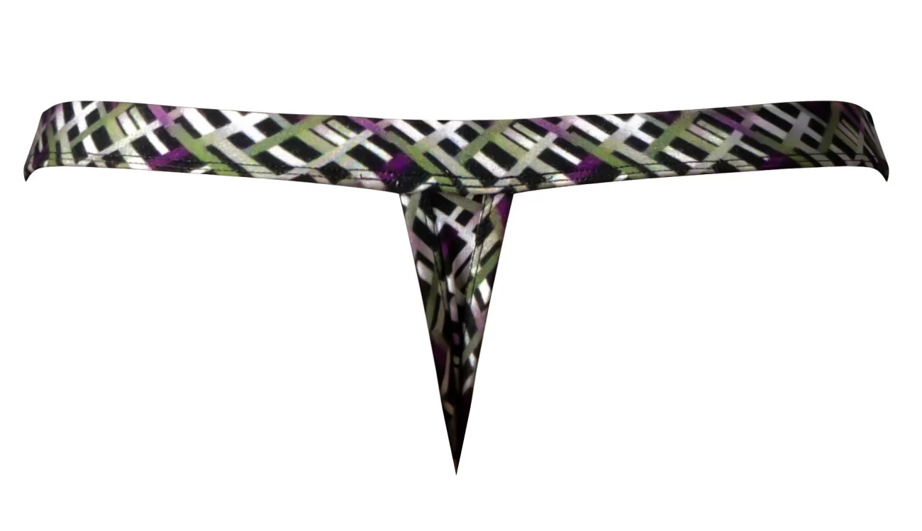 Male Power 419-303 Gridlocked Thong Straps-Rings Color Printed - Image 5