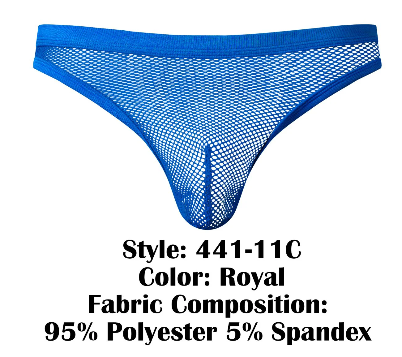 Male Power 441-11C Fishnet 2 Bong Thong Color Royal - Image 6