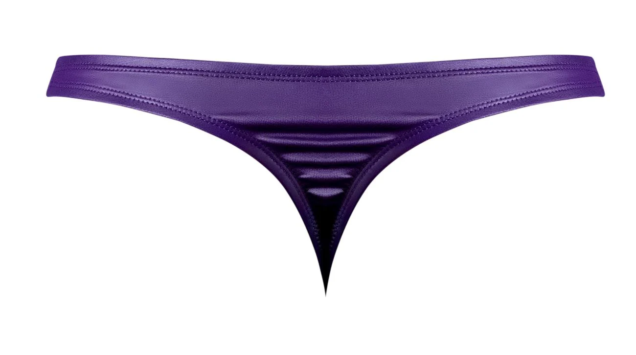 Male Power 447-302 Eggplant Crossover Thong Color Plum - Image 6