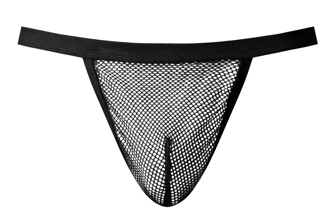 Male Power 449-11C Fishnet 2 G-String Color Black - Image 4