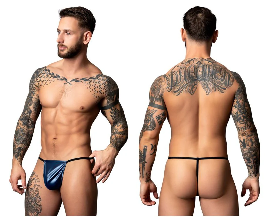 Male Power 450-301 Liquid Onyx 2.0 G-String Color Blue