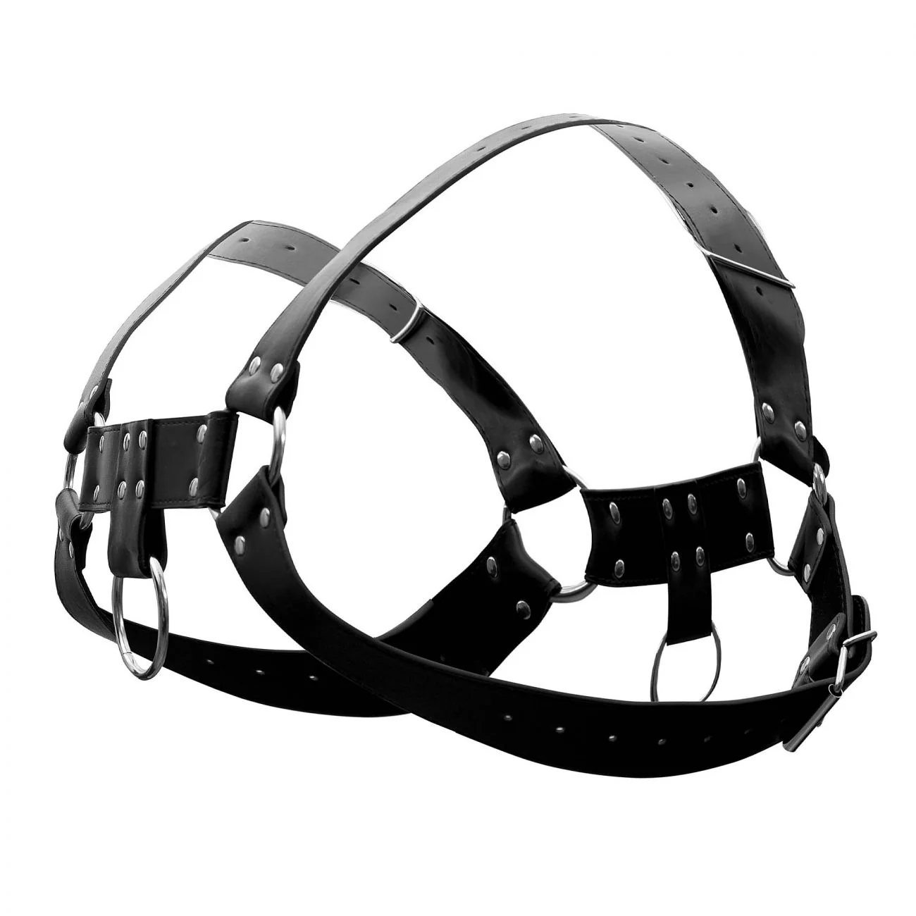 Male Power 590-266 Leather Aries Harness Color Black - Image 6