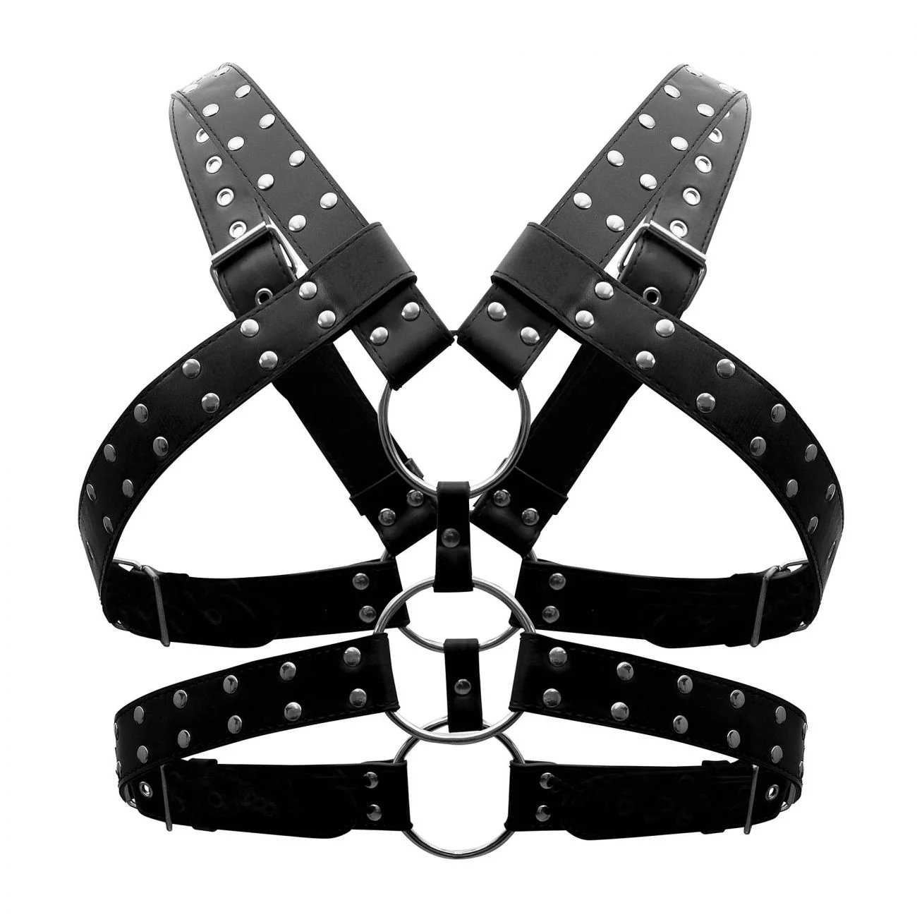 Male Power 591-266 Leather Gemini Harness Color Black - Image 6