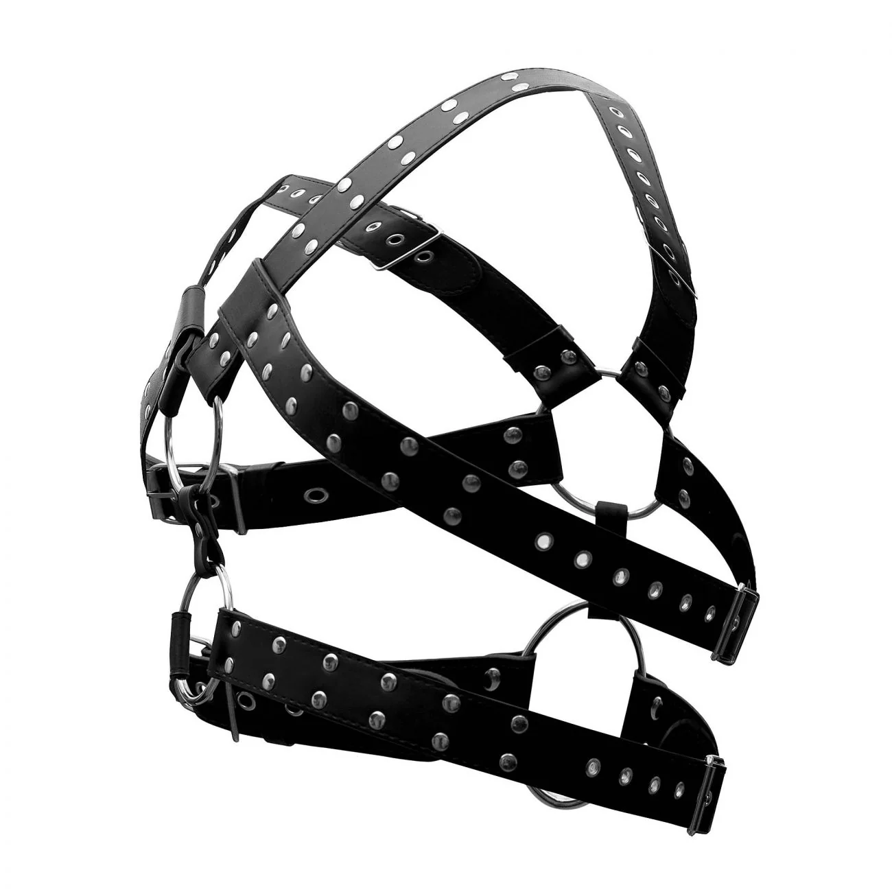 Male Power 591-266 Leather Gemini Harness Color Black - Image 7