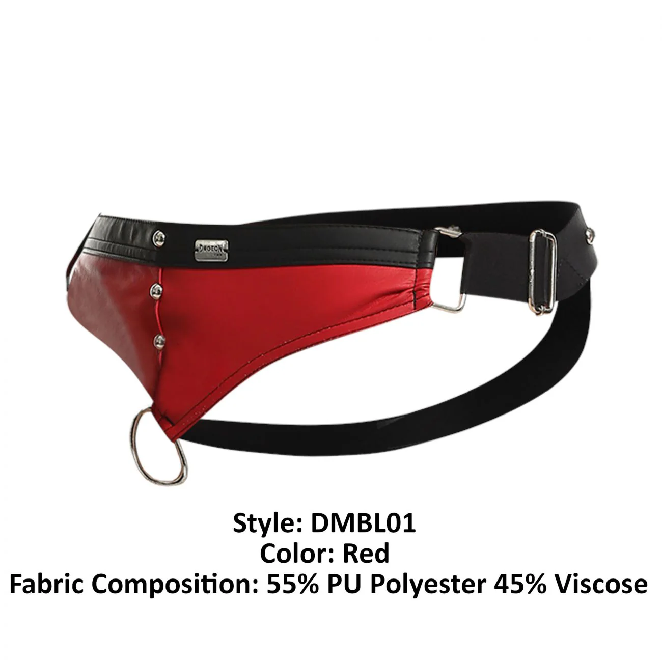 MaleBasics DMBL01 DNGEON Cockring Jockstrap Color Red - Image 8