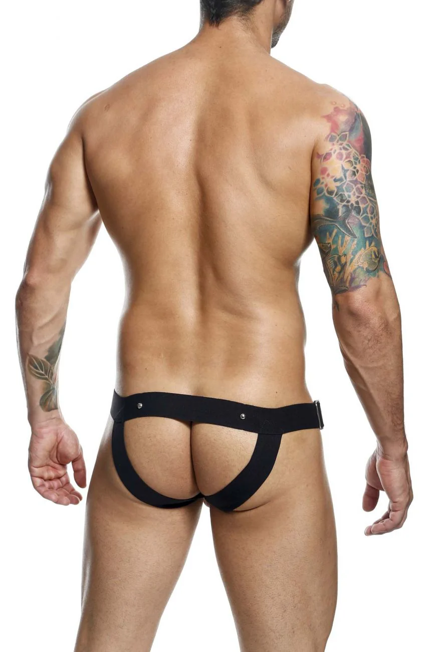 MaleBasics DMBL01 DNGEON Cockring Jockstrap Color Black - Image 5