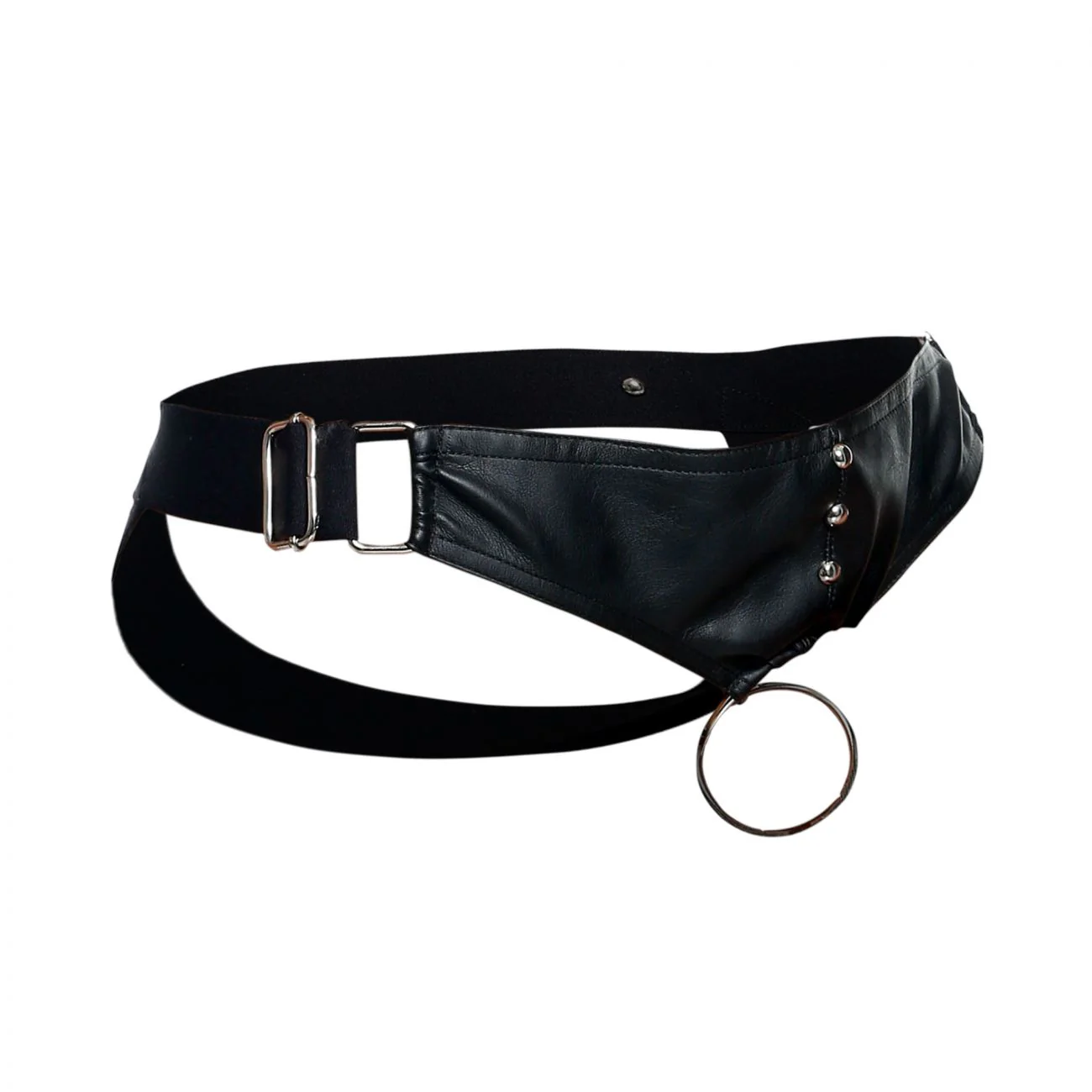 MaleBasics DMBL01 DNGEON Cockring Jockstrap Color Black - Image 8