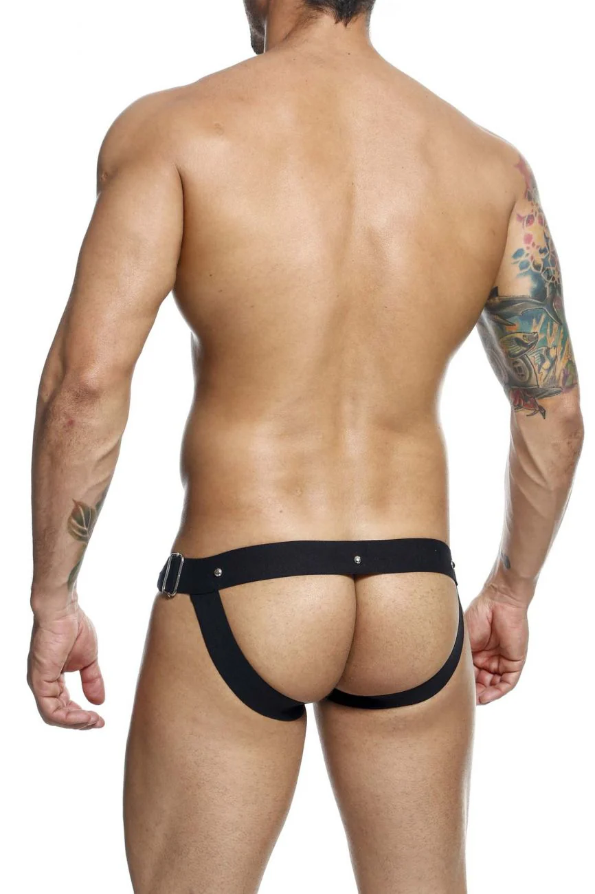 MaleBasics DMBL03 DNGEON Snap Jockstrap Color Black - Image 3