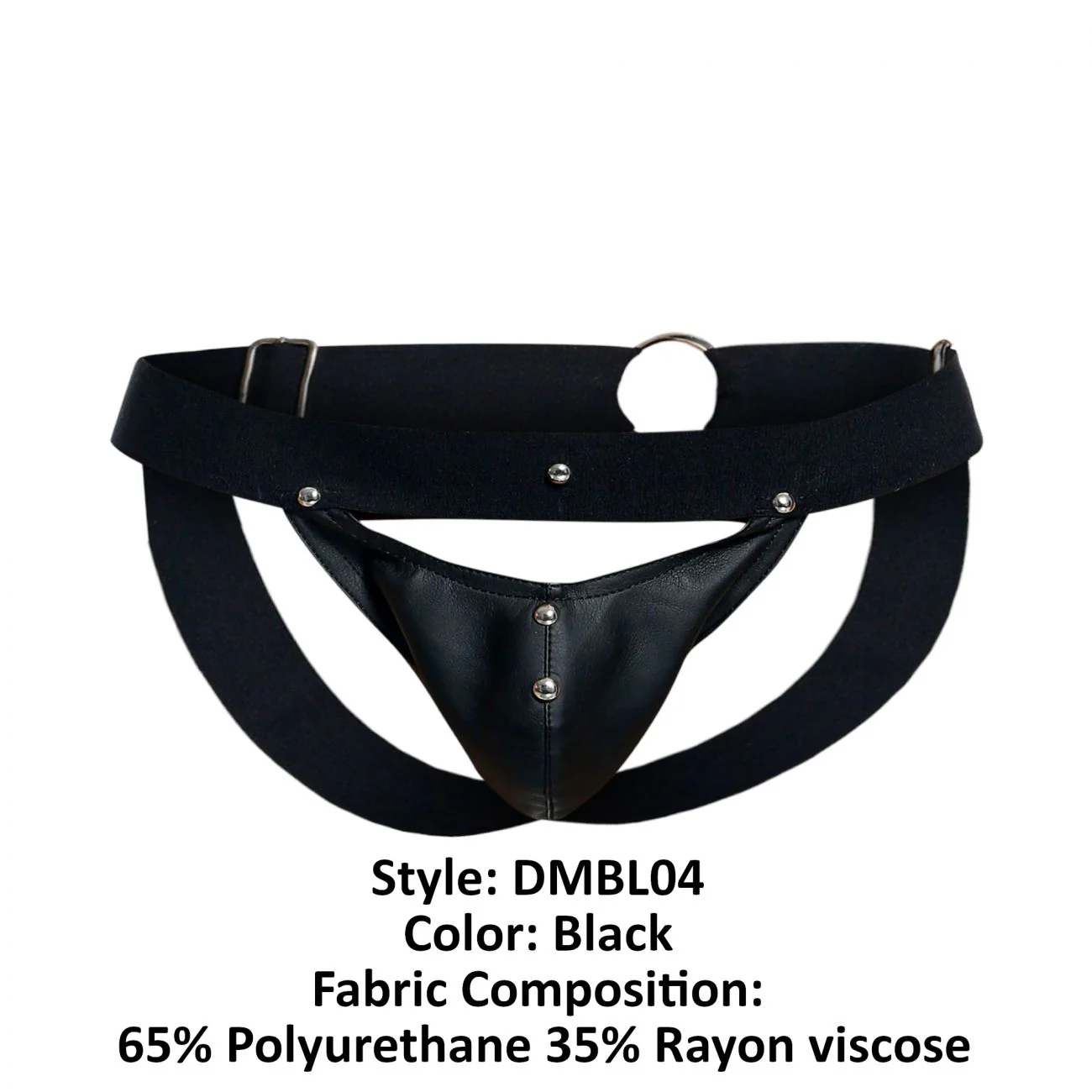 MaleBasics DMBL04 DNGEON Peakaboo Jockstrap Color Black - Image 10