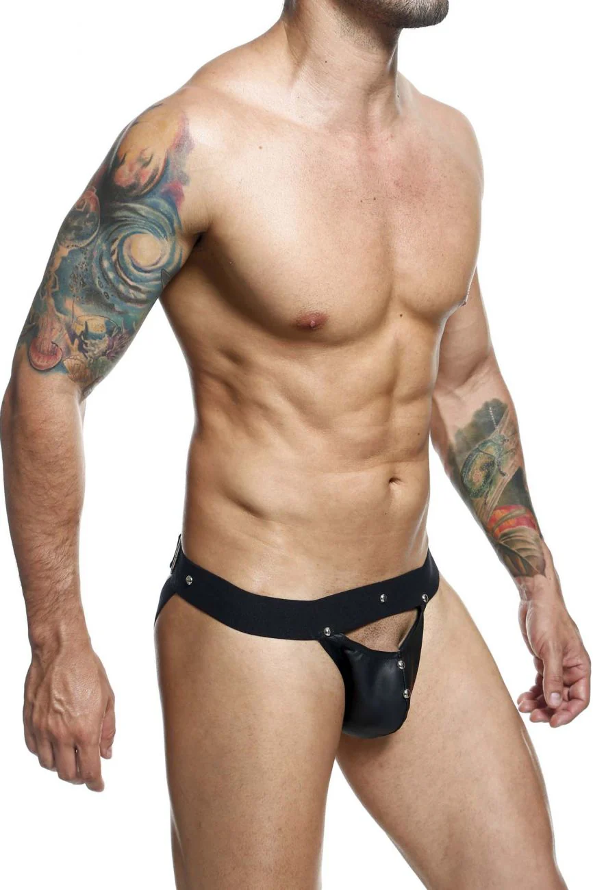 MaleBasics DMBL04 DNGEON Peakaboo Jockstrap Color Black - Image 6