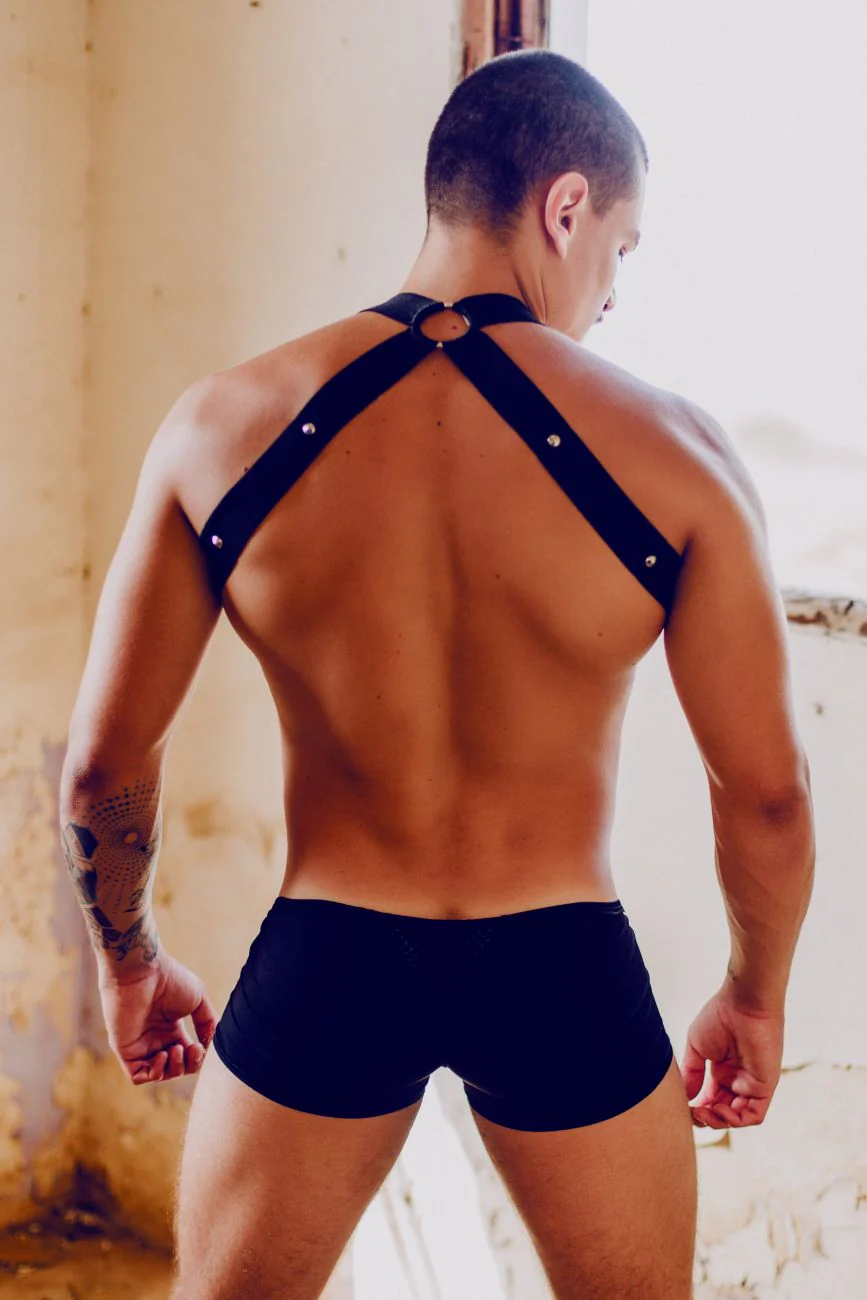 MaleBasics DMBL05 DNGEON Crossback Harness Color Black - Image 15
