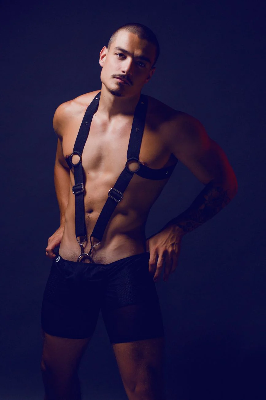 MaleBasics DMBL05 DNGEON Crossback Harness Color Black - Image 16
