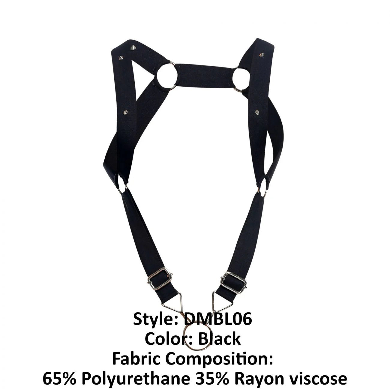 MaleBasics DMBL06 DNGEON Straigh Back Harness Color Black - Image 10