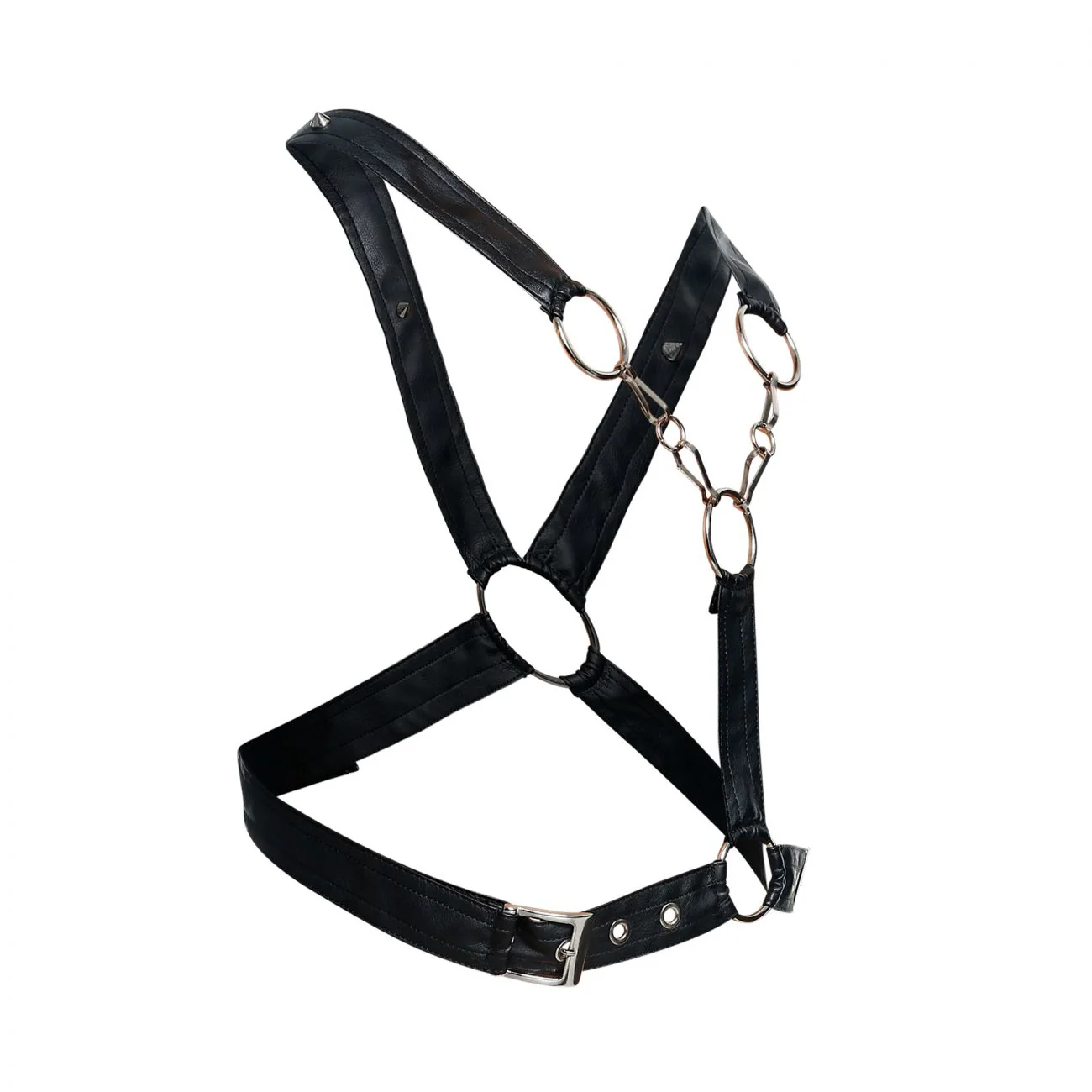 MaleBasics DMBL09 DNGEON Cross Chain Harness Color Black - Image 9