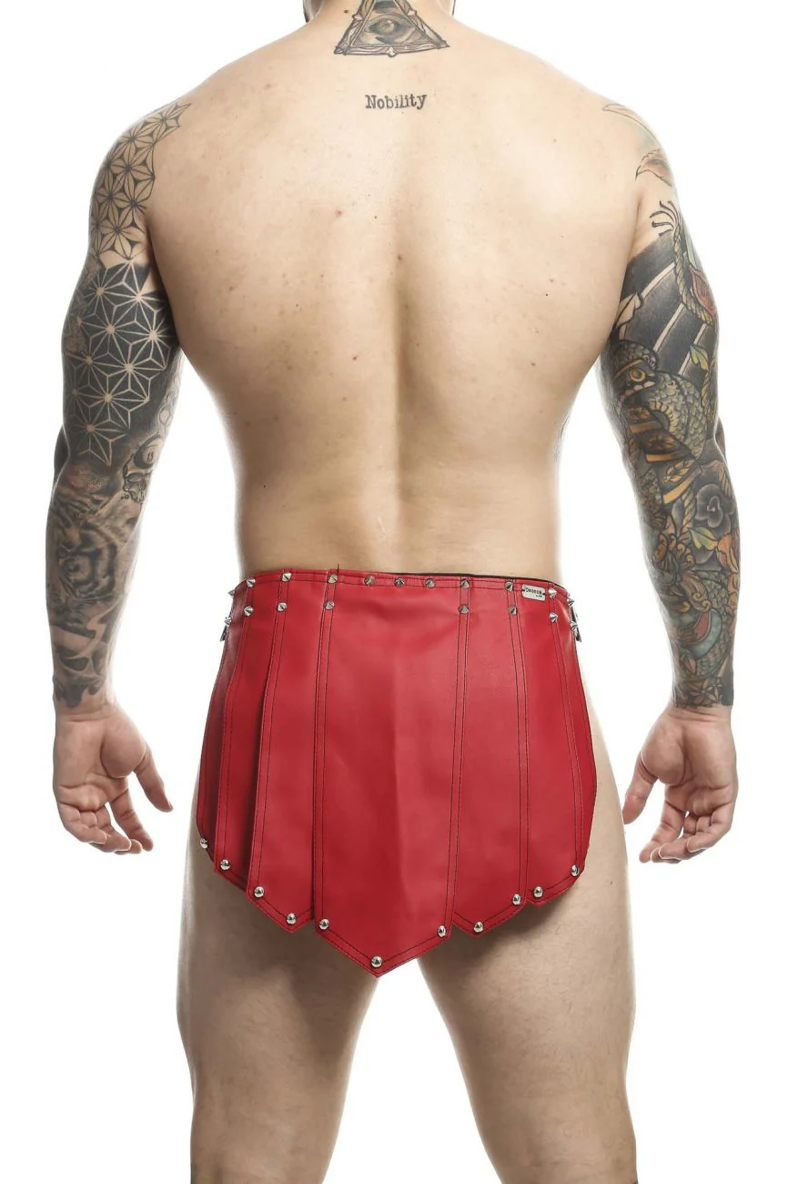 MaleBasics DMBL10 DNGEON Roman Skirt Color Red - Image 3